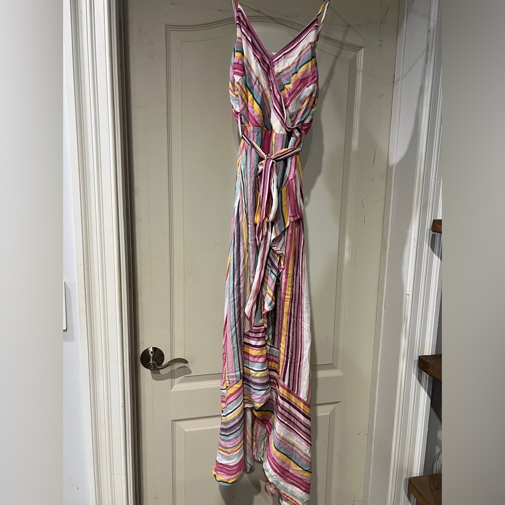 Striped multi-colour sundress